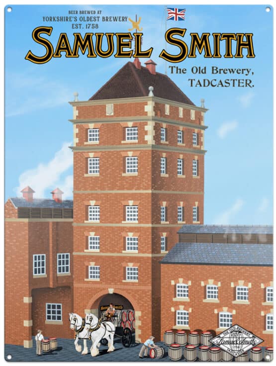 Samuel Smith Brewery Tower Metal Sign - Samuel Smith